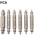 Easy Out 6 Pcs Damaged Screw Extractor Set Made From Premium High Grade Steel Reverse Drill Bits To Fix Broken Stripped Screws And Studs With Storage Case Perfect Tool Kit For Homeowners And Mechanics Looking For Quick Fixes 6pcs steel extractors