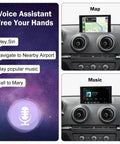 Wireless CarPlay Retrofit Kit for Audi A3 S3 2013 2018 With Android Auto, Mirror Link, And Reverse Camera interface displayed