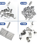 Top Shelf Nickel Plated Shelf Pins Kit Includes Sixty Four Workhorse Pegs In Four Sleek Profiles, assorted packs of shelf pins.