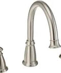 Deck Mounted Roman Tub Faucet From The Banbury Collection With Two-Handle Levers, Spot Resist Brushed Nickel Finish, 10-Inch Centers