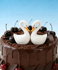 2 Pack Ceramic Swan Toilet Bowl Bolt Caps And Decorative Bird Screw Covers Bathroom Furniture Hardware Easy Peasy Install on cake