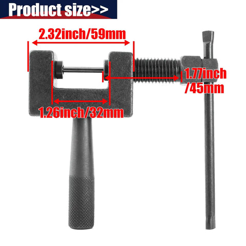 Heavy Duty Chain Breaker Tool Must Have For 415 420 428 520 525 530 630 Chains Link Splitter Cutter dimensions shown