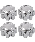 Chrome 8 Lug Wheel Center Hub Caps For Ford F250 F350 Super Duty 1999-2005 And Excursion 2000-2005 in a 4-pack set