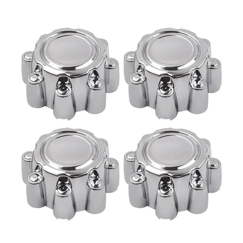 Chrome 8 Lug Wheel Center Hub Caps For Ford F250 F350 Super Duty 1999-2005 And Excursion 2000-2005 in a 4-pack set