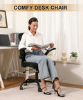 Ergonomic Mesh Desk Chair With 330Lbs Capacity, High Back Support, shown in home office setting