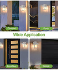 Outdoor Wall Lantern No Fuss Waterproof Porch Light For Front Door Garage And Patio With Anti Corrosion Plastic Build