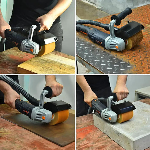 Beefy 1300W Burnishing And Polishing Machine With 6 Speed Variable Control Six Piece Buffing Wheel Kit on various surfaces