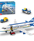 510 Piece City Passenger Airplane Building Set 6 In 1 Plane Building Blocks Toys For STEM Aircraft Bricks With Shuttle Bus