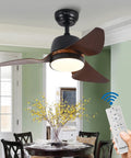 Ultra Quiet DC Motor Ceiling Fan With LED Light For Indoor Outdoor Use, 35 Inch Waterproof IP44, remote control shown