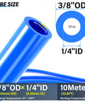 3/8 Inch OD PU Air Tubing Kit 10 Meter Length, blue polyurethane tube size and specifications