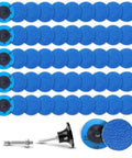 50 Pcs 2 Inch R-Type Quick Change Zirconia Surface Conditioning Sanding Discs Set 36 Grit With Adapter And Backing Pad
