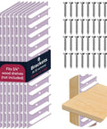 Made In USA Eight Pack Adjustable Shelf Brackets For One Row Storage Built For DIY Shelves You Supply The Wood