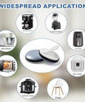 Heavy Duty Furniture Sliders Self Stick Chair Leg Pads Make Large Items Slide Like Butter Across Carpet Or Hardwood Scratch Proof Moving Essentials 24 Pack Grey under kitchen appliances and furniture.