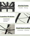 Close-up of materials for Double Hanging Egg Chair With Stand For Indoor And Outdoor Use Cozy Comfy Two Person Swing Chair