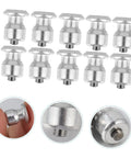 Premium Tungsten Winter Tire Studs Pack showcasing 50 metal spikes for heavy-duty traction on icy roads, with smooth installation.