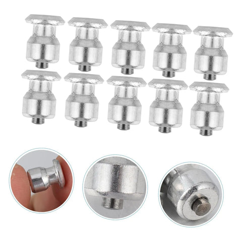 Premium Tungsten Winter Tire Studs Pack showcasing 50 metal spikes for heavy-duty traction on icy roads, with smooth installation.