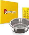 Ridgeless 58mm Espresso Basket Filter 18 Gram Nanotech NanoQuartz Nonstick Coating with Baristapro box and Gladwise Coffee Card