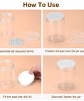 Awclub 40mm white foam lid liner, round jar seal for bottle caps, 100-pack