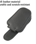 Hella Secure Magnetic Leather Car Visor Sunglasses Holder Stays Put With No Sweat Holds Eyeglasses Firmly And Keeps Tickets Organized During Daily Rides Super Convenient Black Auto Essential, soft black leather material