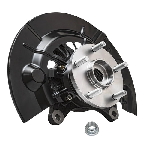 Front view of Front Right Steering Knuckle And Wheel Hub Bearing Assembly For 2012 Through 2017 Toyota Camry 2.5L SE XSE