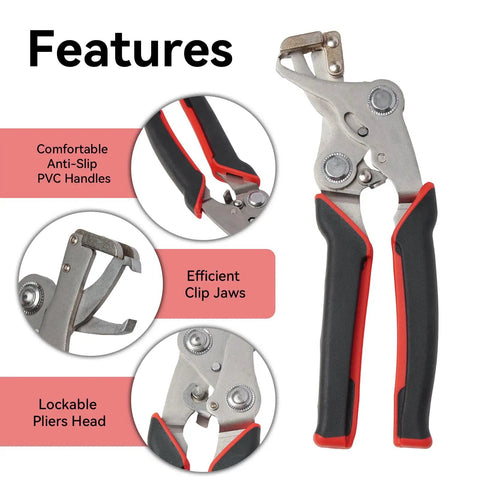 Multi Functional Car Clip Pliers And Disassembly Tool with anti slip PVC handle and lockable head