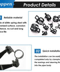 132 Piece Spring Hose Clamps Kit With Swivel Flat Band Pliers 6 To 25mm Assortment details, showing steel clamps