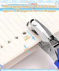 Four Pack Shape Hole Punch Set With Soft Grip for crafting, punching star, heart, circle, triangle shapes on A4 paper.
