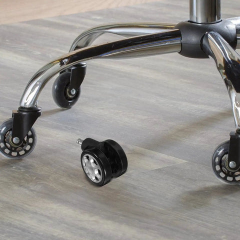 Badass Heavy Duty Office Chair Casters With Slamdown Lock Brakes And Buttery Smooth Rollin Swivel Wheels Built For Gaming Desks And Hardwood Floors Straight Up Durable Five Pack