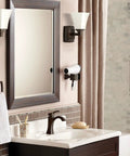 Voss Oil Rubbed Bronze Bathroom Hand Towel Ring From The Voss Collection With Coordinating Faucets In Modern Bathroom