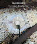 Beefy Five Inch 240-33 Ohms Fuel Level Sending Unit For Marine Boats Trucks And Cars, installed in tank opening