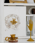 Set Of 6 Vintage Gold Zinc Bee Shape Cabinet Knobs For Doors Drawers And Dressers With Decorative Metal Hardware Pulls