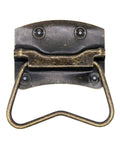 4 Pieces Vintage Style Lifting Handle Chest Pull with Distressed Antique Brass Finish for Wooden Boxes and Chests close-up