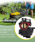 Lawn Mower Carburetor Replacement For 550EX And 625EX 140cc Briggs And Stratton Engines Compatible With Toro 550EX Husqvarna LC 121P And Troy-Bilt TB110 TB200 black carburetor kit
