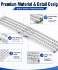 Heavy Duty Gravity Roller Conveyor With Foldable Design For Warehouse Logistics showing stainless steel frame and ABS rollers.