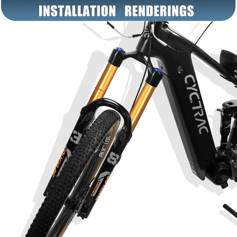 Hard-Hitting 29 Or 27.5 Inch Boost Downhill Air Fork With 180Mm Travel, 38Mm Outer Tubes, 110x15Mm Thru Axle on a bike