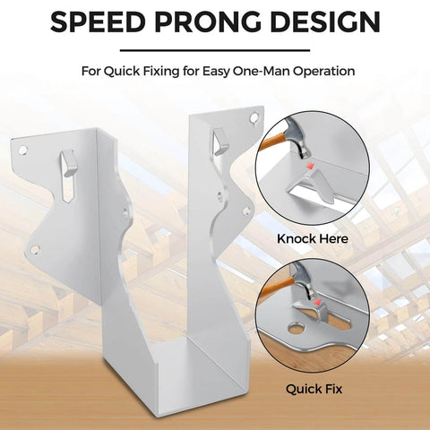 ✝️ 20 Pcs 2x4 Joist Hangers for Wood,20 Gauge Metal Face Mount Joist Hanger, Lu24 Joist Hangers Galvanized, Hurricane Ties for Rafter