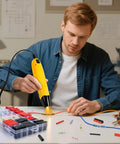 340 Piece All In One Solder Seal Wire Connector Kit With 3 To 1 Heat Shrink Tubing and 350W Heat Gun in use