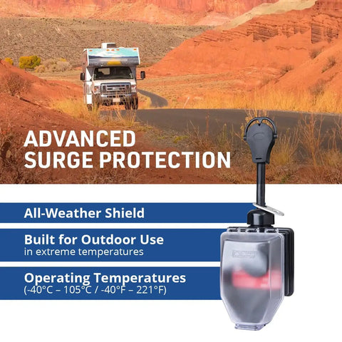 Portable RV Smart Surge Protector SSP-30XL 30 Amp 120 Volt 3600 Watt Power Guard with Intelligent Surge Protection