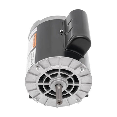 Half Horsepower Single Phase Electric Motor With 3450 RPM 115 To 230 Volt IP23 Protection Beefy Workhorse Build For Metal Cutting Machines Pumps And Fans, front view