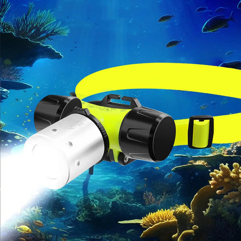 Beast Dive Light Headlamp For Underwater Adventures With 3 Modes LED Scuba Flashlight IPX8 Waterproof To 30 Meters Aluminum Alloy Body