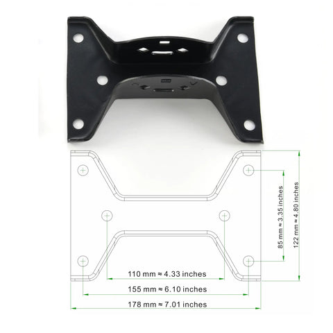Adjustable Outdoor Antenna Mounting Pole With 1.25 Inch Diameter And 66 Inch Arm, Heavy Duty Weatherproof Steel Bracket Diagram