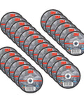 Fast Ceramic Abrasive Grain Cutoff Wheel For Metal Fabrication And Pipe Cutting, 3 Inch Diameter,.035 Inch Thick, Pack Of 25