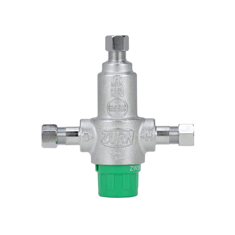 Aqua Gard Thermostatic Mixing Valve Three Eighths Inch With Three Port Compression Fittings For Precise Temperature Control