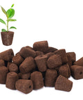Seed Starter Plugs Pack 50 Pcs Germination Boosters with Organic Peat and Coco Coir Rooting Sponges for Soil Tray or Planting Pods