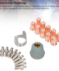 Get Ready For Heavy Duty Cuts With This 22PC Plasma Cutting Consumables Kit. Includes shield cap, copper nozzles, and brass electrodes.