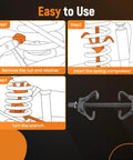 Steps to use Coil Spring Compressor Tool Kit For Vehicle Suspension Struts Remove And Install Springs Up To 3/4 Inch