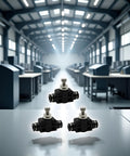 Set Of 3 4mm Tube OD Air Flow Control Valves With Straight Union Push To Connect Fittings PSA 04 For Pneumatic Systems
