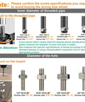 Rock Solid 2 Inch Caster Wheels With Quarter Inch Threaded Stem Set Of 4 Heavy Duty double ball bearing steel casters installation guide with threaded pipe sizes.