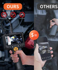1080P HD Endoscope Camera With Light For Snaking Through Walls Vents Pipes And Engines IP67 Waterproof Snake Borescope shown in use