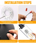 Installation steps for Portable Outdoor Light Camping Lantern With Clear Lens For Nighttime Campsites And Trails Trail Ready